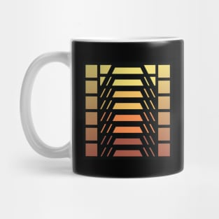 “Dimensional Stairway (No.2)” - V.5 Brown - (Geometric Art) (Dimensions) - Doc Labs Mug